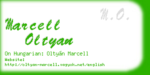 marcell oltyan business card