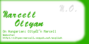 marcell oltyan business card